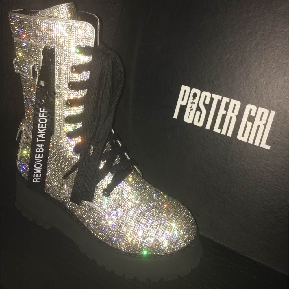 NEW NIB Dollskill Billionaire Bling Boots Size 6